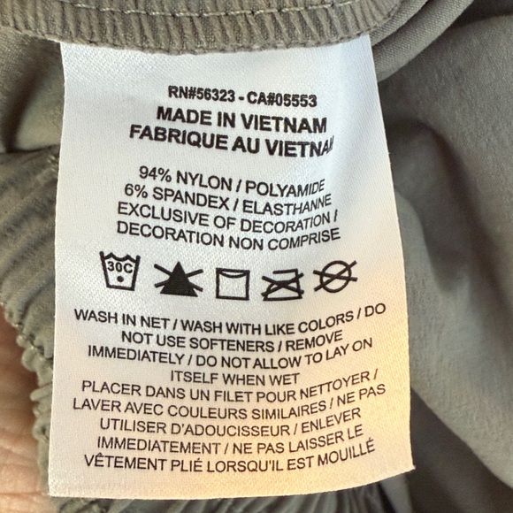 Nike Swoosh Women's High Rise Woven Cargo Trousers Sz Small Dark Stucco Sail - Picture 9 of 10